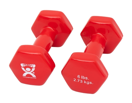 WEIGHT, DUMBELL VYNL 6LB