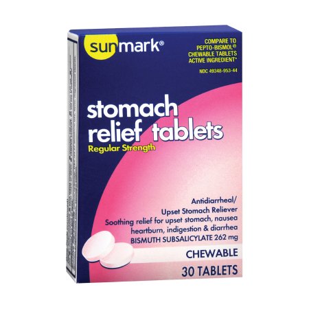 STOMACH RELIEF, TAB SM CHEW REG 262MG (30/CT)