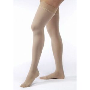 STOCKING, COMPRESSION THIGH-HI15-20MMHG CLSD TOE BLK LG