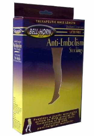 STOCKING, ANTI-EMBOLISM KNEE OPEN TOE 20-30MMHG BGE MED