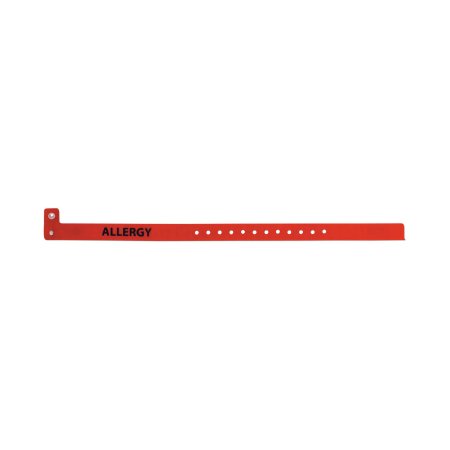 BAND, ID ALLERGY ALERT RED (500/BX)