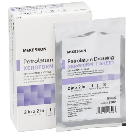 DRESSING, XEROFORM 2"X2" (25/BX 6BX/CS)