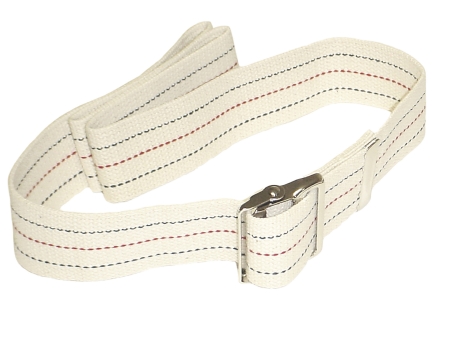 BELT, GAIT W/METAL BUCKLE 54"