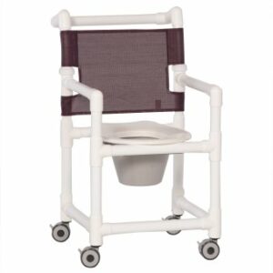 CHAIR, SHOWER/COMMODE PLUM 18"