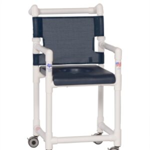 CHAIR, SHOWER CLSD SEAT NAVY 21"