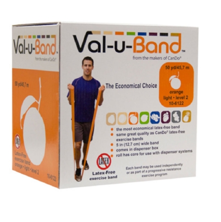 BAND, EXERCISE VAL-U LF LVL2/7ORG 1"X50YD
