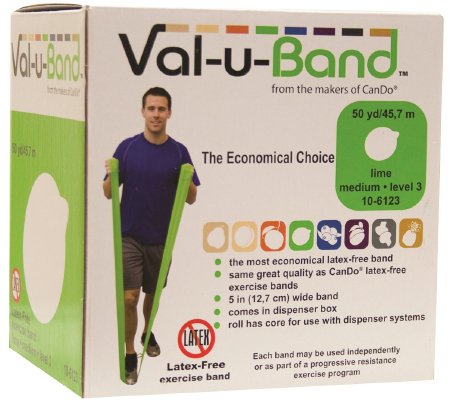BAND, EXERCISE VAL-U LF LVL3/7LIME 1"X50YD