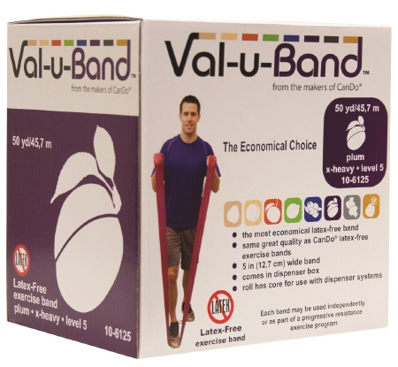 BAND, EXERCISE VAL-U LF LVL5/7PLUM 1"X50YD