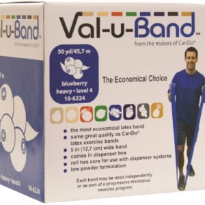BAND, EXERCISER VAL-U LO PDR LVL4/7 BLUBERRY 1"X50YD