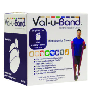 BAND, EXERCISER VAL-U LO PDR LVL5/7 PLUM 1"X50YD