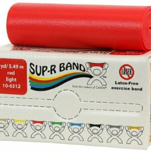 BAND, EXERCISER SUP-R LF LT RED 1"X6YD
