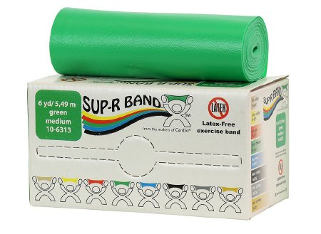 BAND, EXERCISER SUP-R LF LT RED 1"X6YD