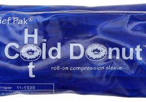 HOT/COLD PACK, RELIEF PK DONUTW/COMPRS SLV/FNGR 1"