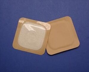 PATCH, AMPTCH GE STOMA 3"X3" W/1 1/2" HOLE (50/BX)