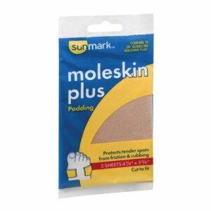 PADDING, MOLESKIN PLUS 4 1/8"X3 3/8" (3/PK)