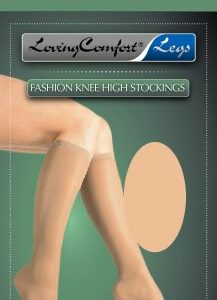 STOCKING, COMP KNEE HI ULTRASHEER 8-15MMHG BLK XLG (24/CS)