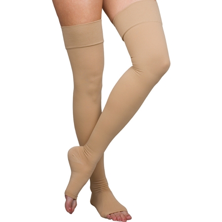 STOCKING, COMP THIGH HI CLSD TOE 20-30MMHG BGE XLG SCOTSP