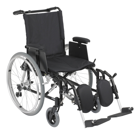 WHEELCHAIR, COUGAR ULTRA LT ALUM BCK ADJ HT W/18" DESK ARM