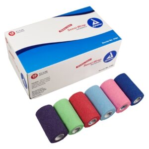 BANDAGE, SENSIWRAP RAINBOW 4"X5YDS (18/CS)