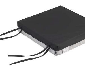 CUSHION, WHEELCHAIR FLUID RESIST BLK 20"X18"X3" (4/CS)