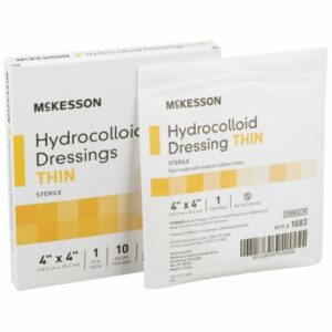 DRESSING, HYDROCOLLOID THIN STR 4"X4" (10/BX 20BX/