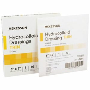 DRESSING, HYDROCOLLOID THIN STR 6"X6" (10/BX 20BX/
