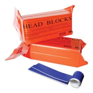 BLOCK, IMMOBILIZER HEAD W/HEAD& CHIN STRAP FM VNYL CVR