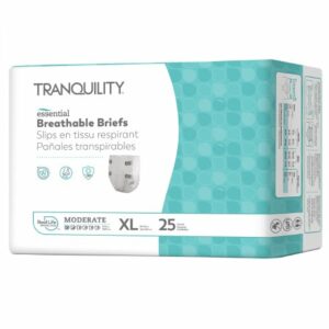 BRIEF, INCONT COMFORT CARE BREATHABLE WHT XLG (25/BG 4BG/CS)