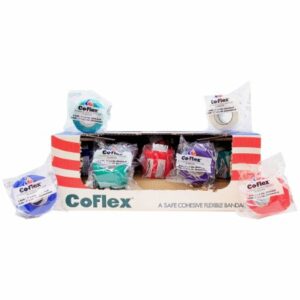 BANDAGE CO-FLEX 1" RNBW 2/BX 2/PK=BX 15BX/CS