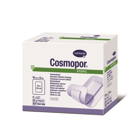 COSMOPORE DRESS STR 3.2"X4" 25/BX 22BX/CS ADH LTXFR