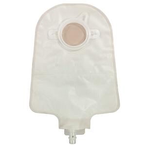 POUCH, URO SECURI-T USA 9"OPAQ2 1/4" FLNG W/VALVE