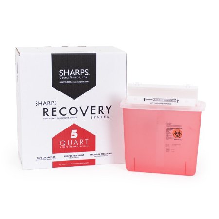 CONTAINER, SHARPS MAILBACK 5QTRED