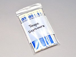 ZIP LOCK BAGS 3X5 2ML WHT     100/BX 10BX/CS WRITE ON