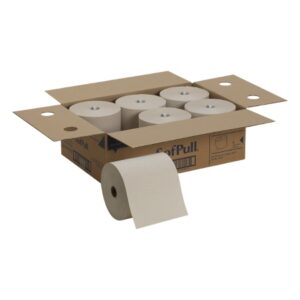 TOWEL, ROLL PPR SOFPULL HRDWNDBRN 1PLY (6/CS)