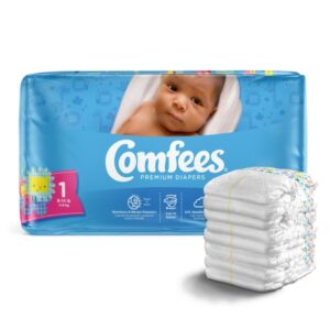 DIAPER, BABY COMFEES SZ1 (50/BG 4BG/CS)