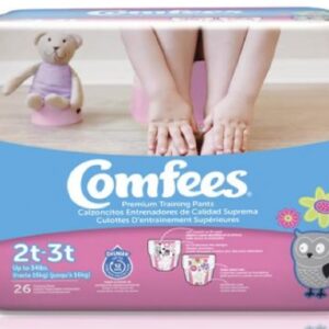 PANTS, TRAINING COMFEES GIRLS 2T-3T (26/BG 6BG/CS)