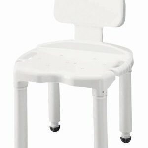 BENCH, BATH UNIV W/BACK (3/CS)
