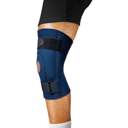 KNEE SUPPORT, OPN PATELLA NEOPRENE BLU MED