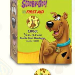 BANDAGE, ADH SPOT SCOOBY DOO  7/8" (100/BX 24BX/CS DERSCI