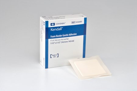 DRESSING, BORDER FOAM GENTLE 5.5"X5.5" (10/BX 5BX/CS) KENDAL