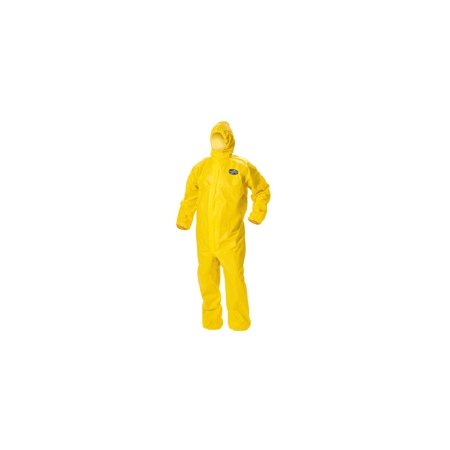 COVERALLS, PROT KLEENGUARD HOODED YLW LG (12/CS)