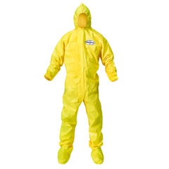 COVERALLS, PROT KLEENGUARD HOODED YLW XLG (12/CS) KIMCLK
