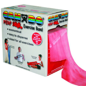 THERABAND RED CANDO 100YD     PERF-100 LOW POWDER 10X6X10 D/