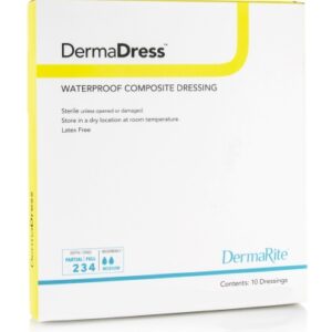 DRESSING, WND COMPOSITE WATERPRF ISLAND 4"X14" (10/BX)