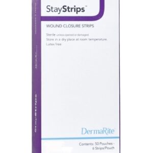 STRIPS, WOUND CLOSURE STAY STRIPS .25"X4" (50/BX)