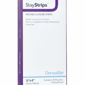 STRIPS, WOUND CLOSURE STAY STRIPS .5"X4" (50/BX)