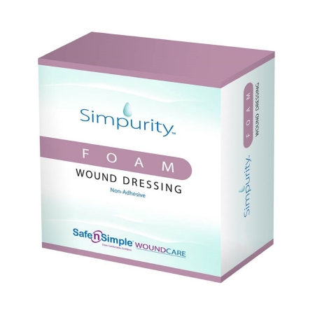 PAD, SIMPURITY FOAM WOUND DRESSING 4X6 (12/BX 16BX/CS)