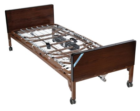 BED, PACKAGE DELTA ULTRA LIGHTFULL ELEC THERA MATT 1/2 RAILS