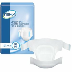 BRIEF, TENA STRETCH PLUS 2XLG (32/PK 2PK/CS)