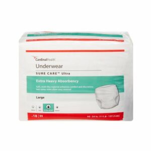 UNDERWEAR, SURE CARE ULTRA PROT LG (18/BG 4BG/CS)